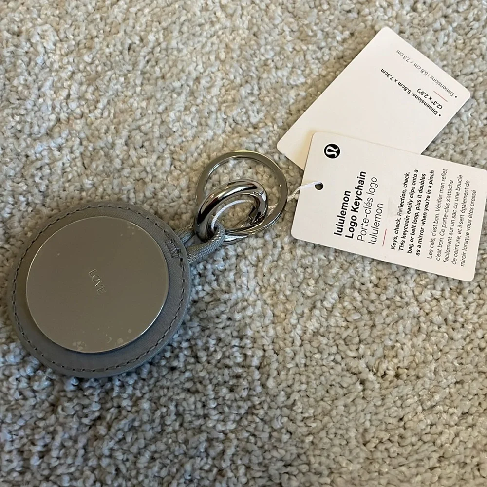 LULULEMON KEYCHAIN still with plastic on it
